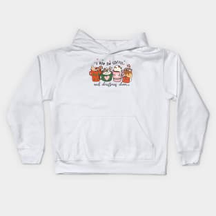 I Run on Coffee and Christmas Cheer Kids Hoodie